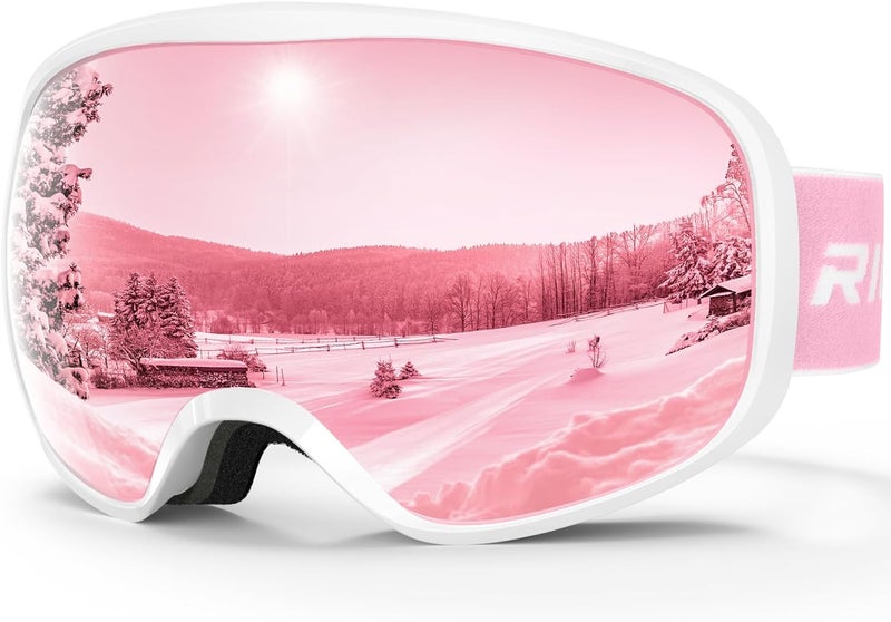 RIOROO Ski Goggles Snowboard Goggles for Men Women Adults Youth,Over Glasses OTG/100% UV Protection/Anti-fog/Wide Vision - Image 1